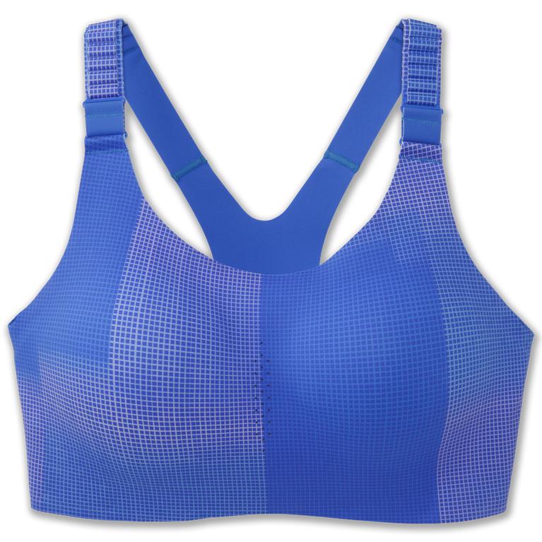 Brooks Womens Dare Racerback 2.0 Sports Running Bra - Bluetiful Altitude Print (217403-BAW)